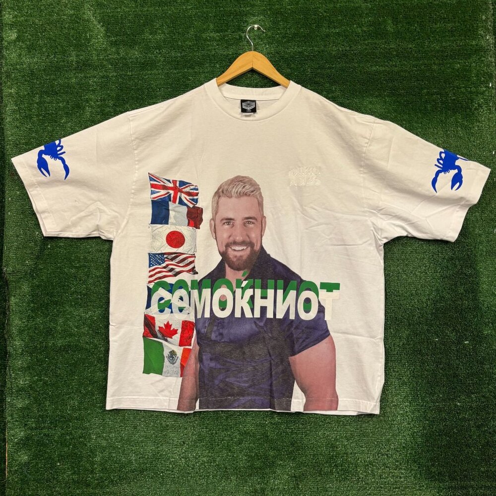 Fourth Rope Joe Hendry Say His Name white T-shirt size large